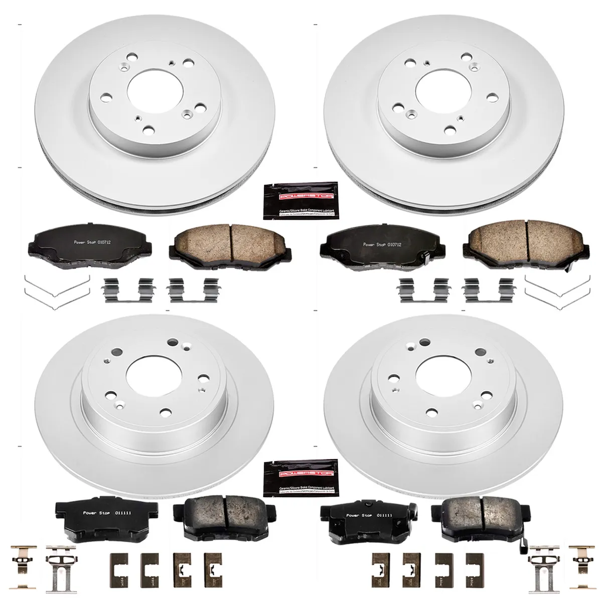 Z17 Geomet Coated Rotor Kit: Genuine Geomet Fully Coated Rotors; Ceramic Pads W/Hardware product image