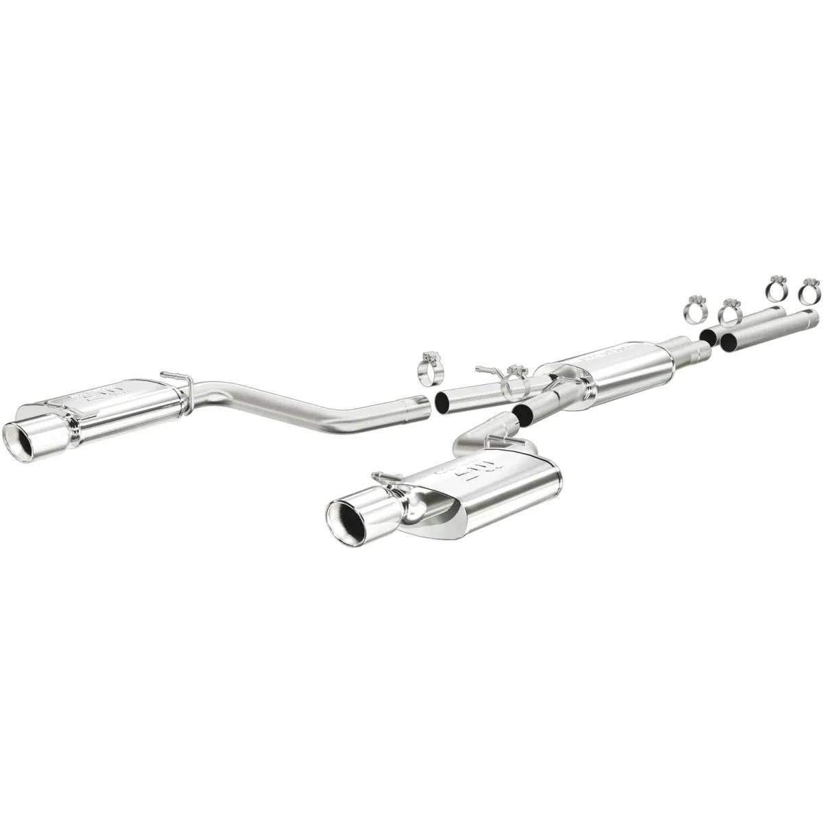 MagnaFlow 2006-2010 Dodge Charger 5.7L | 2005-2008 Dodge Magnum 5.7L Street Series Cat-Back Performance Exhaust System 15628 product image
