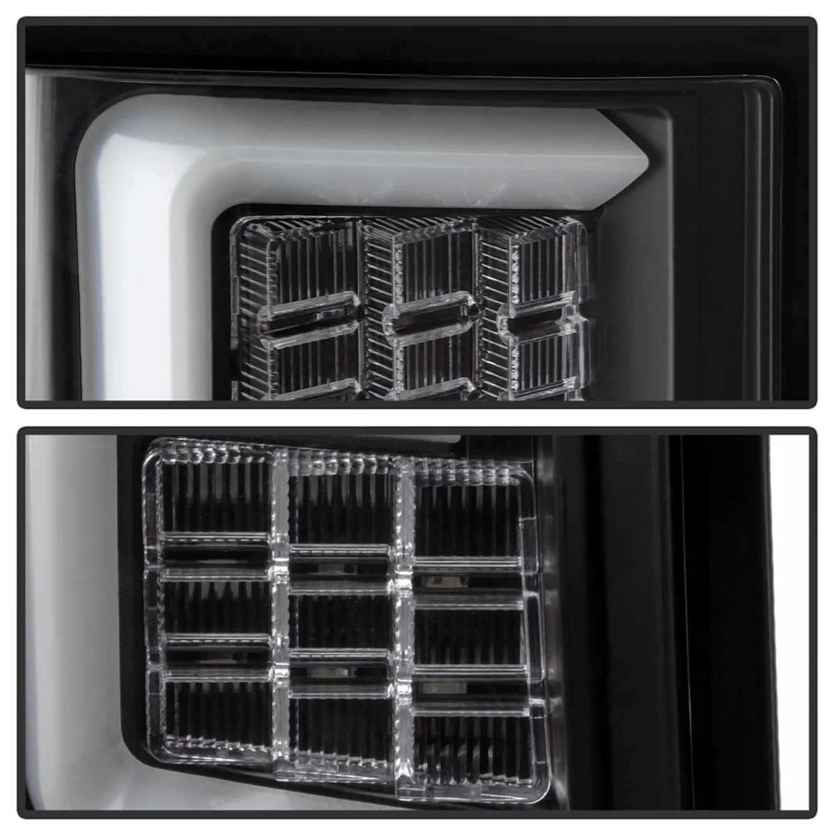 Spyder Jeep Grand Cherokee 07-10 Light Bar LED Tail Lights - Signal-LEDIncluded Reverse-3157Not Included Brake-LEDIncluded - Black product image