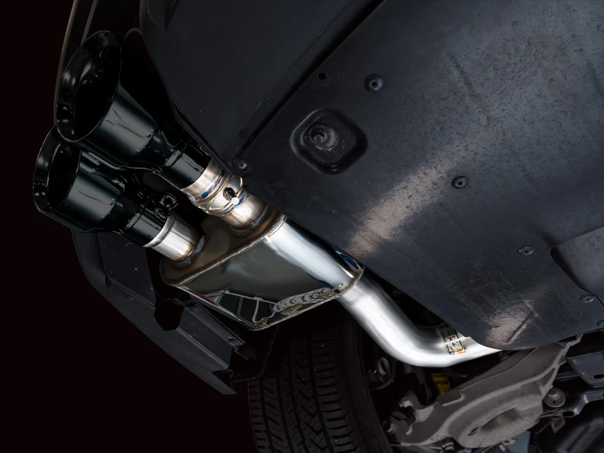AWE SwitchPath Exhaust for Ford Mustang S550 Mach1 - Quad Diamond Black Tips 3025-43551 product image