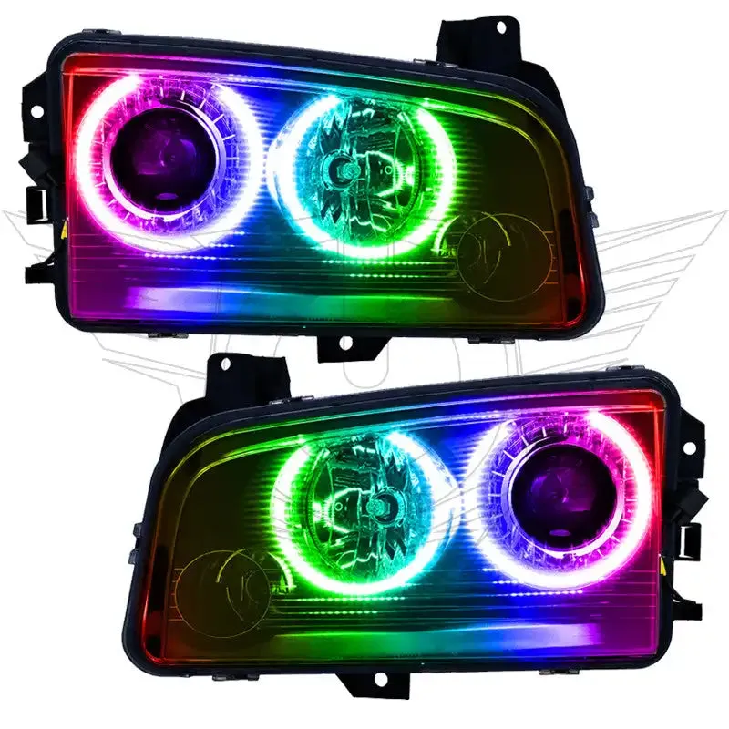 Oracle Lighting 2008-2010 Dodge Charger Pre-Assembled LED Halo Headlights - HID product image
