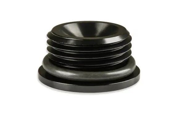 Earl's -10 AN Port Plug w/ O-Ring Seal, Black Anodized Aluminum product image