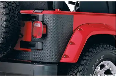 Bushwacker Bushwacker Trail Armor Rear Corner Guards, Pair - Diamond Black