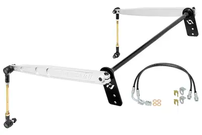 Rock Jock 0718 Wrangler Antirock Sway Bar Kit2d Rearbolton7075 Billet Aluminum Arms.850 in Bar