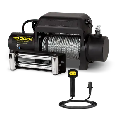 Champion Power Equipment Truck/Suv Winch Kit W/Cover Has a 10000lb Rated Line Pull W/Remote Control