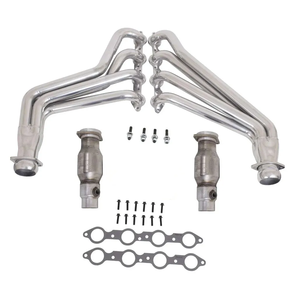 Chevrolet Camaro SS ZL1 6.2 1-3/4 Full Length Exhaust Headers With High Flow Cats Polished Silver Ceramic 10-15 product image