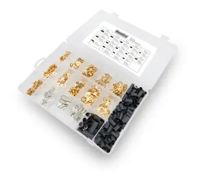 Quickcar Racing Products Ring Terminal Assortment with Case