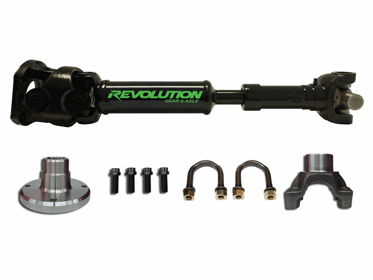 Revolution Gear & Axle Jeep Wrangler JK Rear 1350 CV Driveshaft 2 Door with Pinion Yoke Revolution Gear