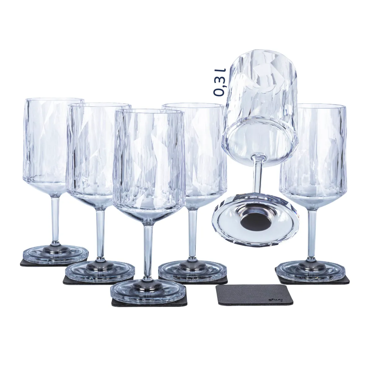 Magnetic Plastic Glasses Wine 0 3 l product image