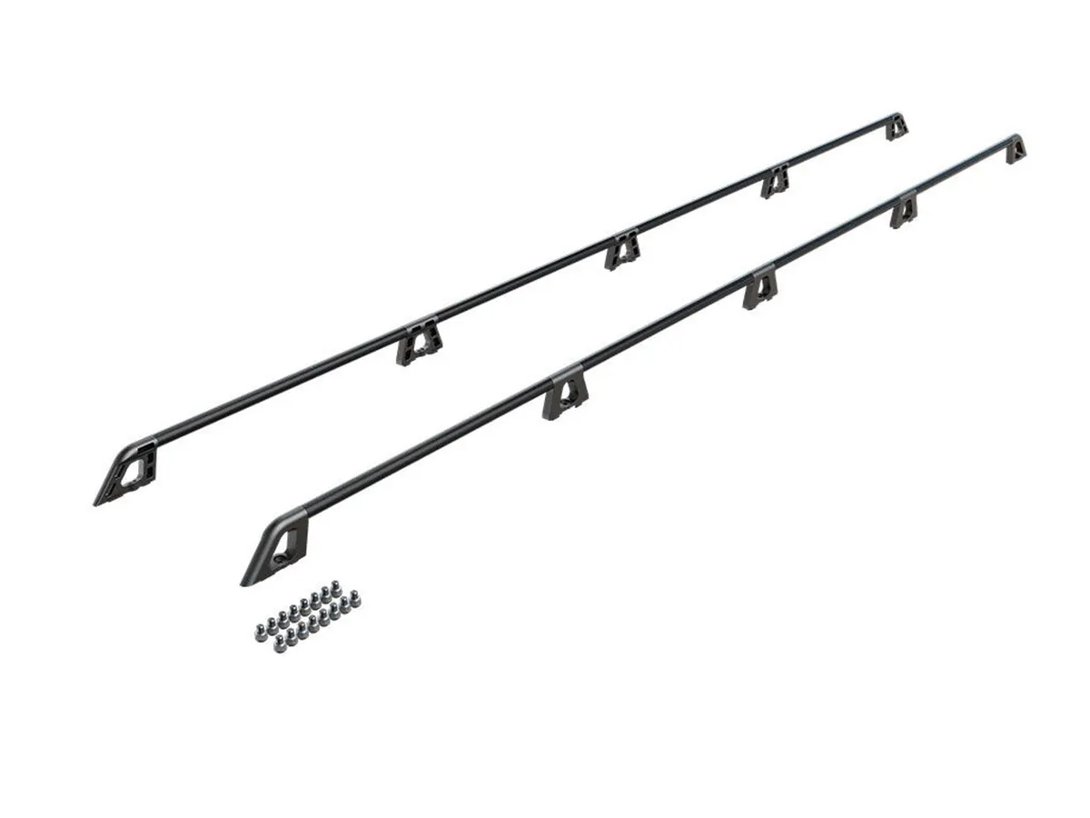 Slimpro Van Rack Kit; 2367mm Length; Incl. 8x Tubular Rails; 2 Cast LH/RH Drop Downs; 6 Mid-Joints; Installation Hardware; product image