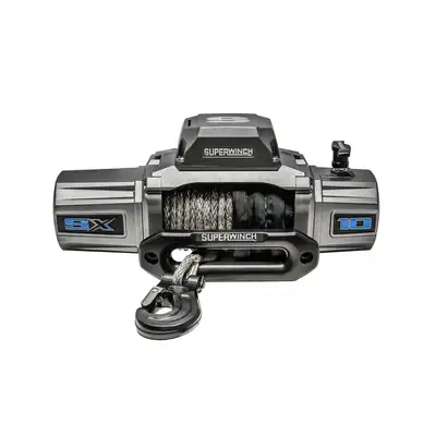 Superwinch SX10SR 10000lb 12V DC Winch with Synthetic Rope Graphite - 1710201