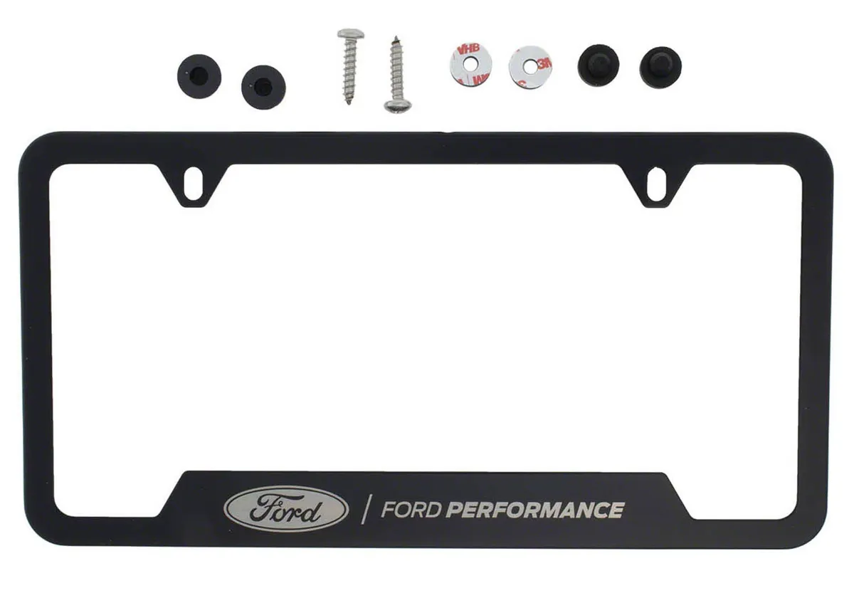 Ford Performance - Ford Performance License Plate Frame-Black Stainless Steel - M-1828-SS304BK product image