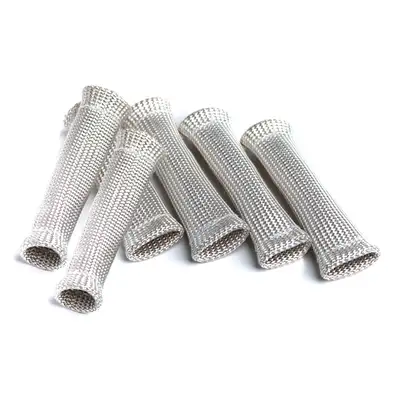 Thermo-Tec Products Plug Wire Sleeve Braided 6 x .375 Inch Up to 750 Degree F Natural 6 Pack Thermo Tec