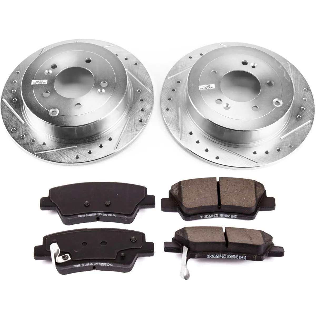 Z23 Evolution Sport Upgrade Kit: Drilled/Slotted Rotors; Carbon-Fiber Ceramic Pads W/Hardware product image