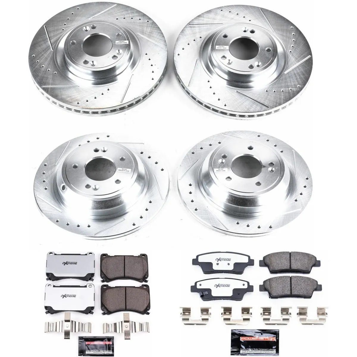 Z26 Street Warrior Upgrade Kit: Drilled/Slotted Rotors; Carbon-Fiber Ceramic Pads W/Hardware product image