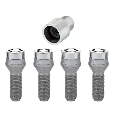 McGard Wheel Lock Set M14x1.5 Bolt Cone Seat 17mm Hex 31.0mm Shank Chrome