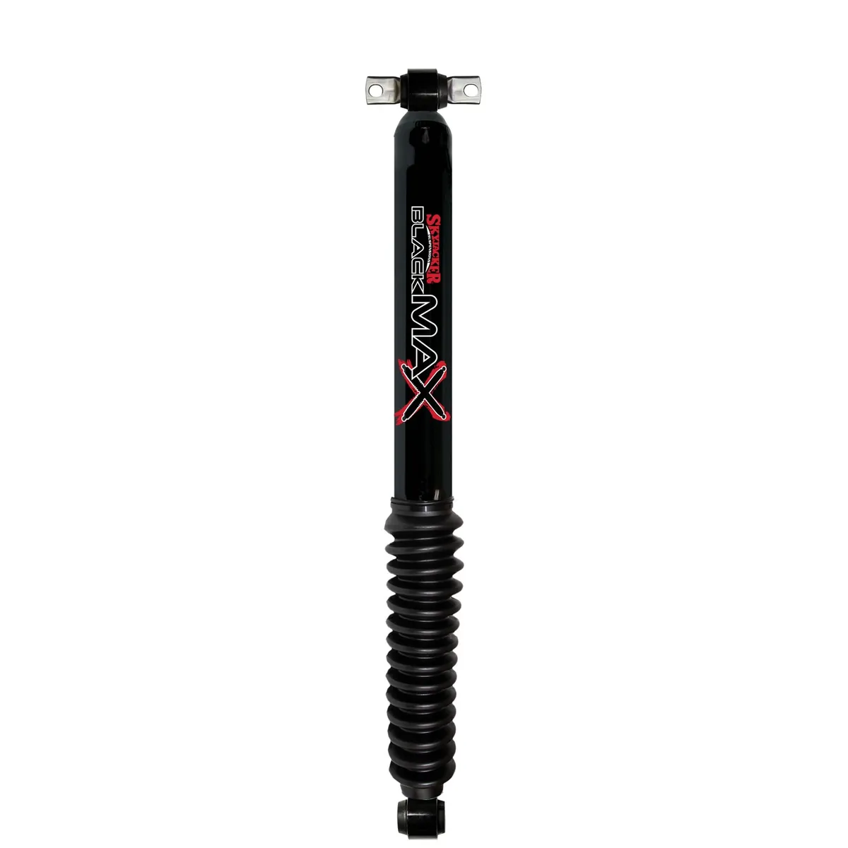Black MAX Shock Absorber w/Black Boot 25.35 Inch Extended 15.05 Inch Collapsed 07-18 Wrangler JK Skyjacker product image