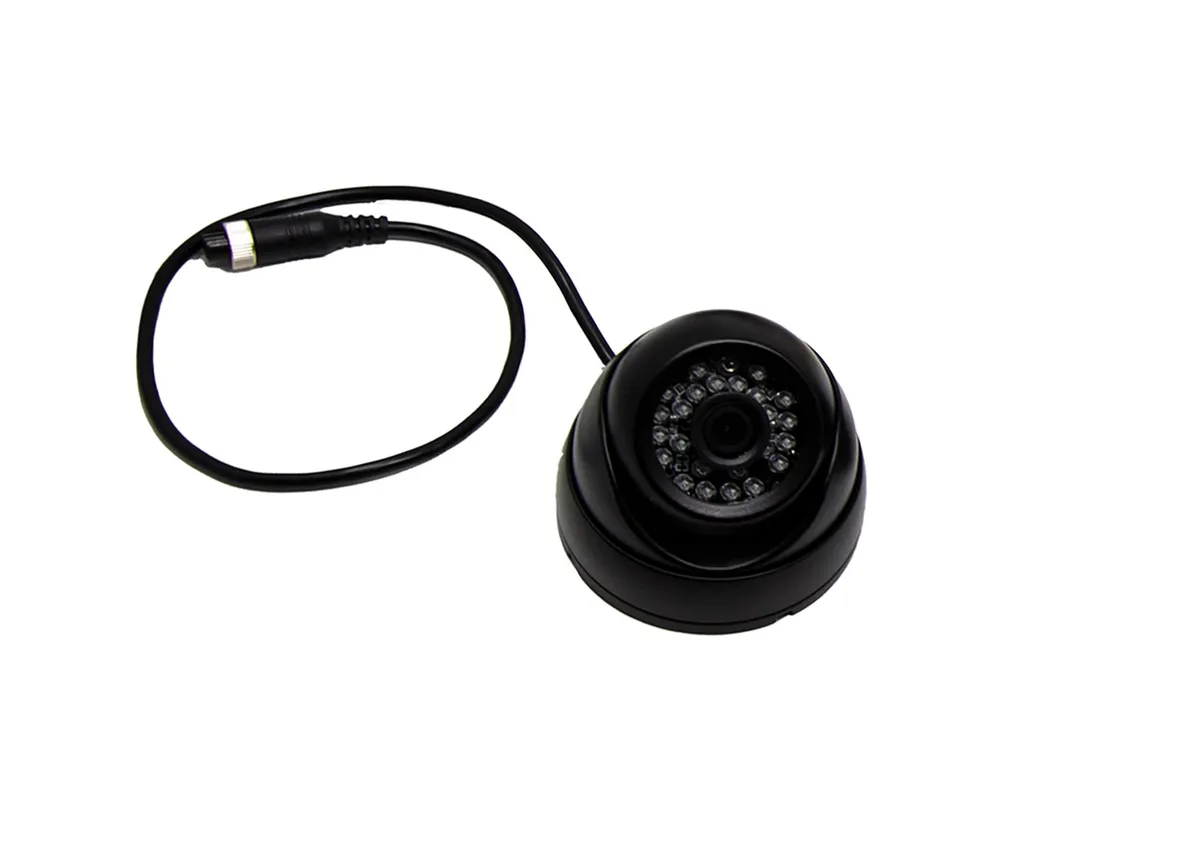 FullVUE® Mirror Commercial Camera System w/Infrared Cargo Camera; Parking Gridlines Available; IR Cargo Camera 0.1 Lux; 2 Inputs / 4 Pin Aviation; 9.66 in. Mirror Size; product image