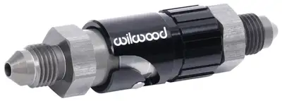 Wilwood Brakes Nobleed Quick Disconnect Fitting Kit3 an Male/3 an Male Aluminum Black