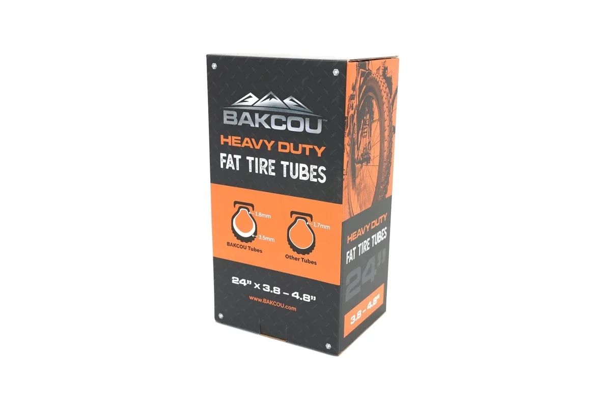 Bakcou 26 x 4 Heavy Duty 3.5mm Fat Tire Tube Extralong Schrader Valve