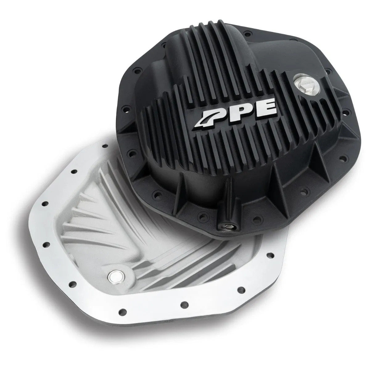 2020-2022 GM 6.6L Duramax 11.5 Inch /12 Inch -14 Heavy-Duty Cast Aluminum Rear Differential Cover Black product image