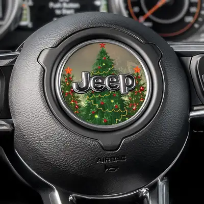Under The Sun Inserts Xmas Tree Lights Steering Wheel Decal