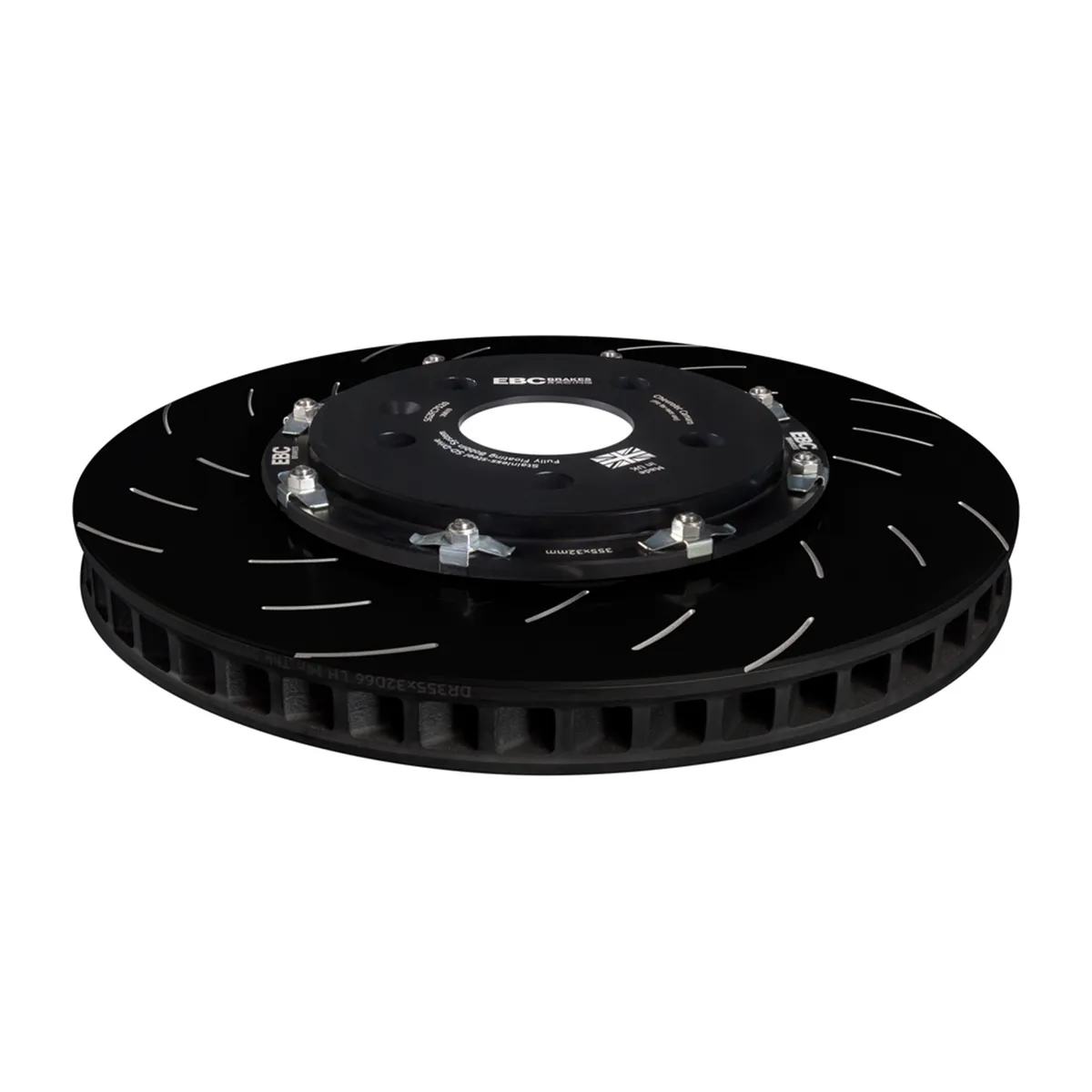 S32 Kits EBC SR-21 Series Brake Pads And SG Rotor; Front; FMSI Pad No. D1050/D1474; Vented; 5 Bolt Holes; 355mm Dia.; 50mm Height; 32mm Thick; 67.4mm Center Hole Dia.; product image