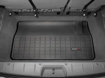 Weathertech 2005 + Chrysler Town and Country Long Wheel Base Black Cargo Liners Behind 3rd seat w/ Stow N Go seats / 2005 + Dodge Grand Caravan Black Cargo Liners Behind 3rd seat w/ Stow N Go seats