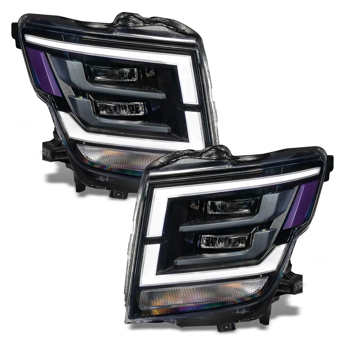 Oracle Lighting 2021-2022 Nissan Titan Colorshift Rgb+w Headlight DRL Upgrade product image