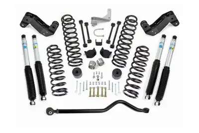 ReadyLift Jeep JK 4" Coil Spring Kit With Adjustable Track Bar, Caster Correction Bracket, Exhuast Spacer With Bilstein Shocks