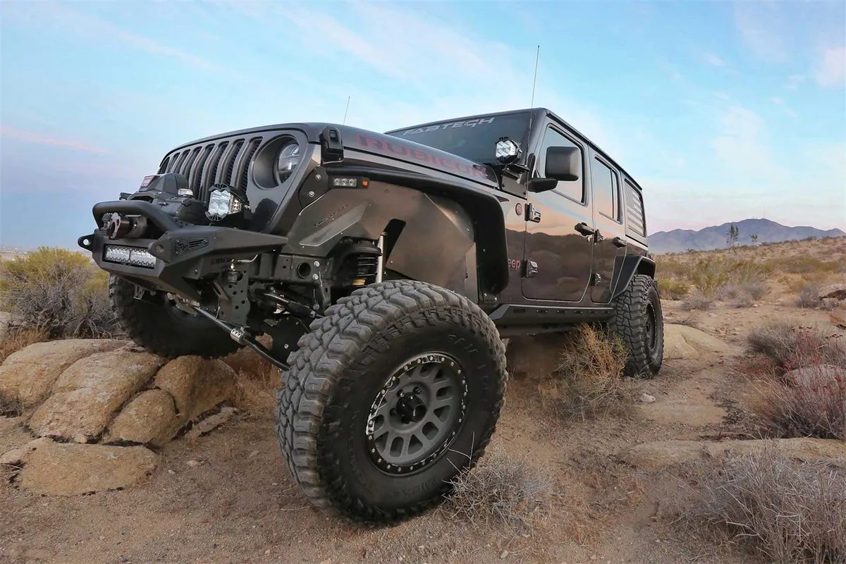 18c Jeep Wrangler Jl; 20c Gladiator JT Inner Fenders Front w/ Fabtech Tube Fenders product image