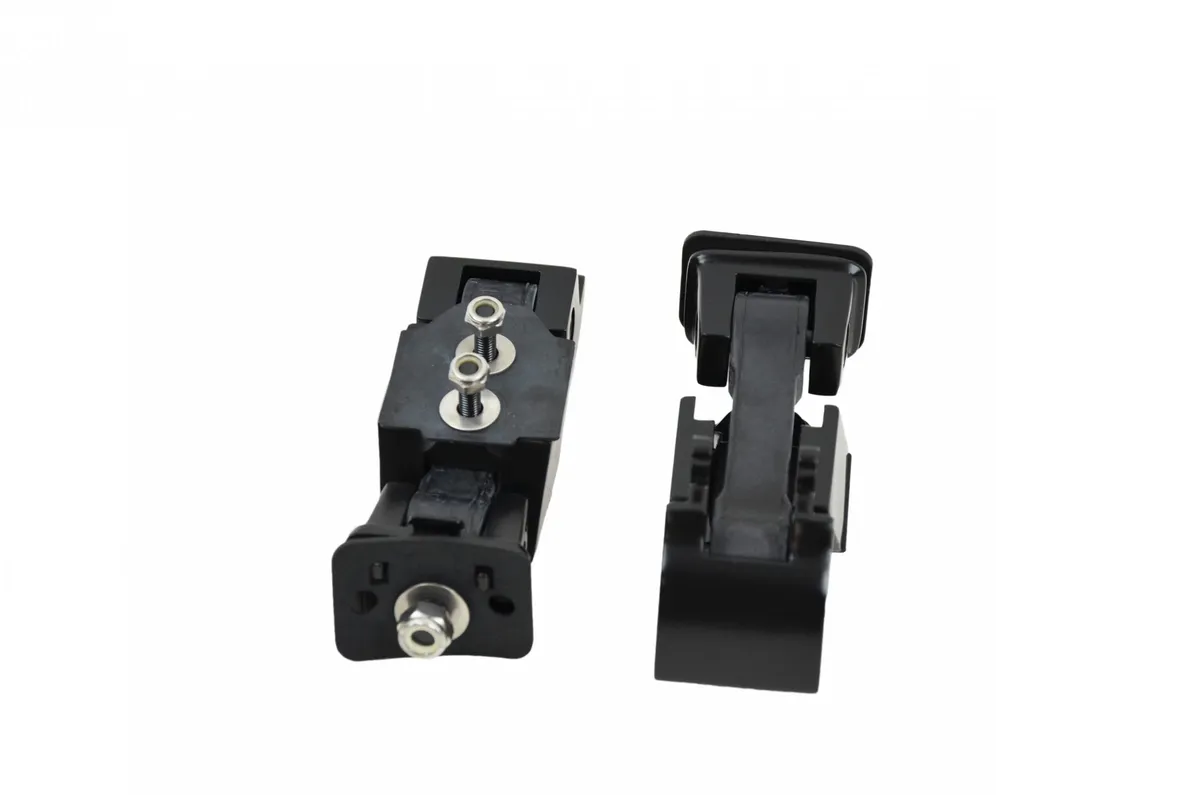 Jeep JK Hood Catch Pair 07-18 Wrangler JK Powdercoat Black Kentrol product image