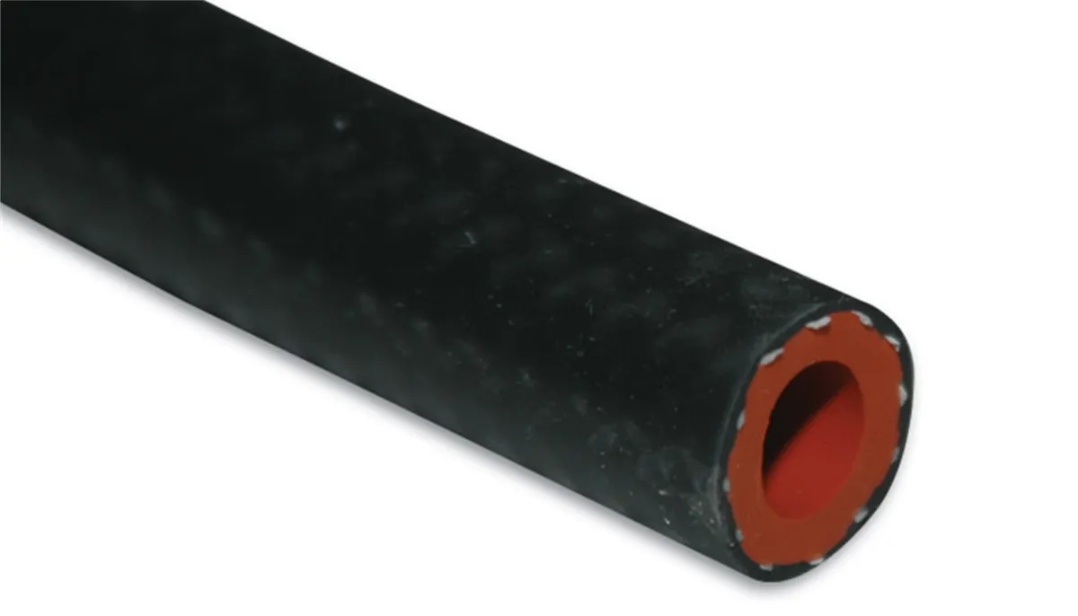 Silicone Heater Hose; 0.5 in. ID; 0.797 in. OD; 20 in. L; Gloss Black; Maximum Operating Pressure 80 PSI; product image
