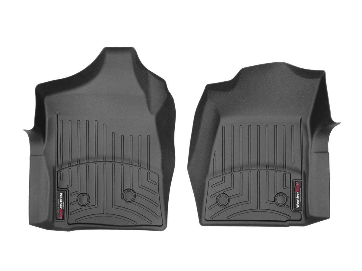 1999 - 2007 Classic Chevrolet Silverado Standard Cab Black Front FloorLiner No fit 4x4 manual Xfer case 2007 new body style / 1999 - 2007 Classic GMC Sierra Standard Cab Black Front FloorLiner No fit 2007 new body style product image