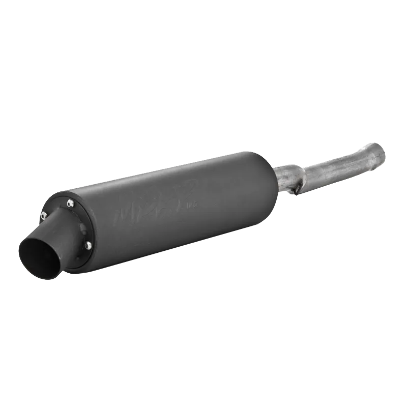 ATV Exhaust System With Utility Muffler; Slip-On; Direct Replacement; 1.25 in. Inlet; 3.5 in. Diameter Body; Chambered Muffler; product image