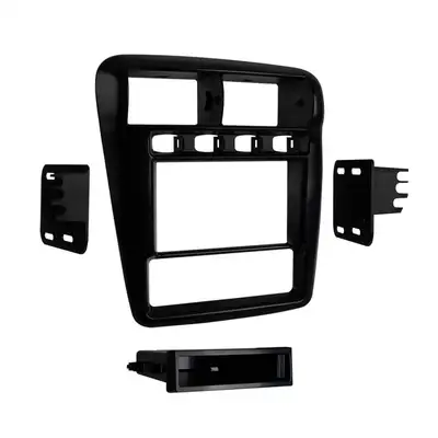 Metra Electronics Custom Fit Mounting Kit; Iso Din W/Pocket or Double Din Radio Provision; Incl.: Radio Trim Panel/Brackets/Pocket/Screws;