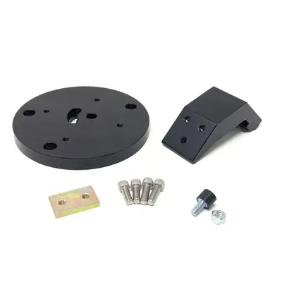 Hi-lift Jack Accessory for the Trail Trak Roll Cage Track Mounting System. Universal mounting hub attachment for mounting gear.