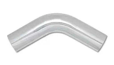 Vibrant Performance 60 Degree Aluminum Bend; 3.5 in. O.D.; 4.75 in. Centerline Radius; 5.5 Leg Length From Tangent; 1.8MM Wall Thickness; 6063 Aluminum; Polished;