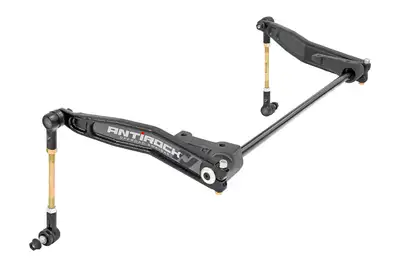 Rock Jock Antirock Sway Bar Kit JK Front Forged Arms Forged Brackets (Heavy) 1 Inch Bar RockJock 4X4