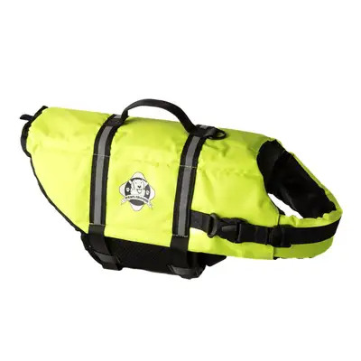 Fido Pet Products XL Safety Neon Yellow Nylon Dog Life Jacket
