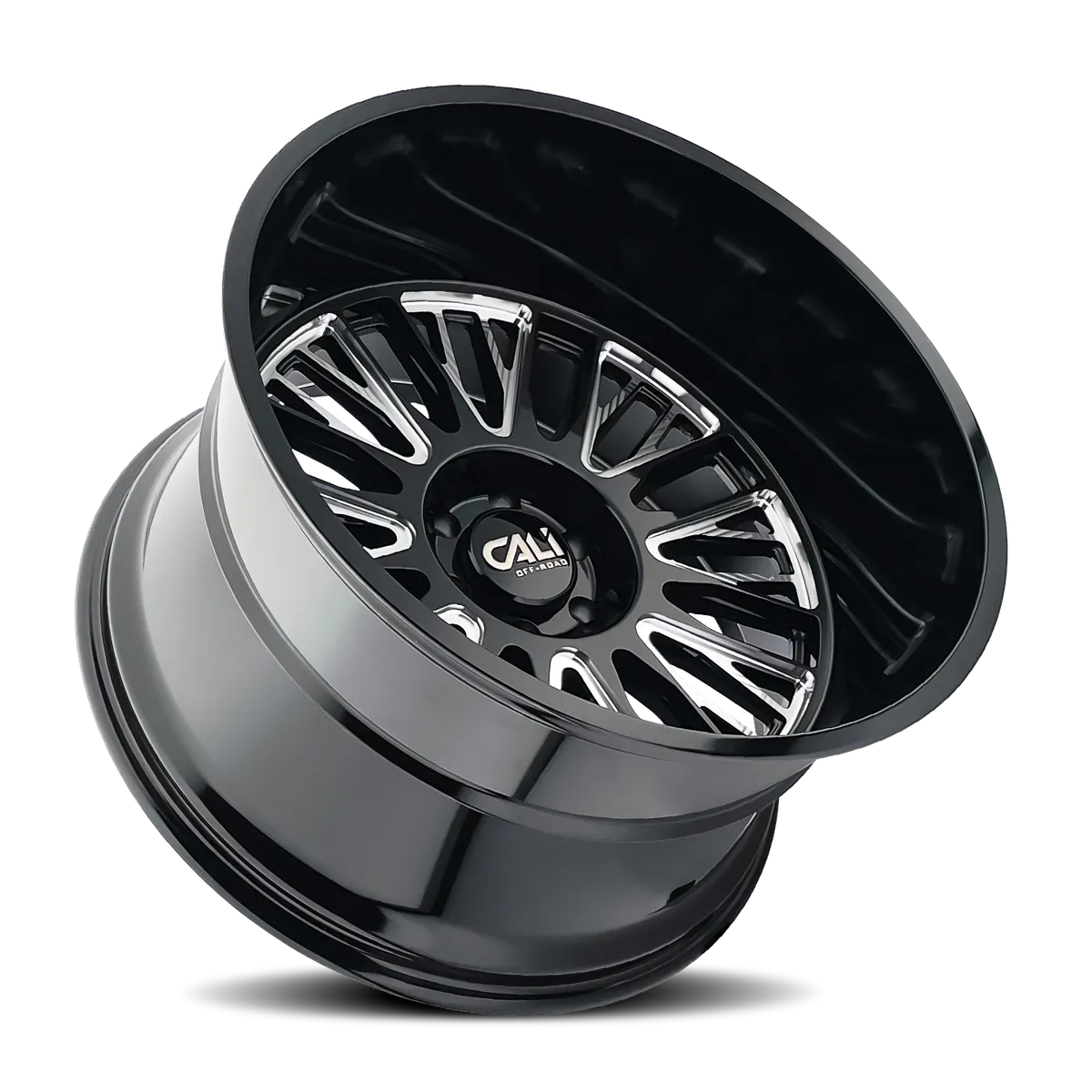 Cast Aluminum Wheels Vertex 9116 BM 20x10 Milled Gloss Black 5 On 127 Bolt Pattern -25 Offset Cali Offroad Wheels product image