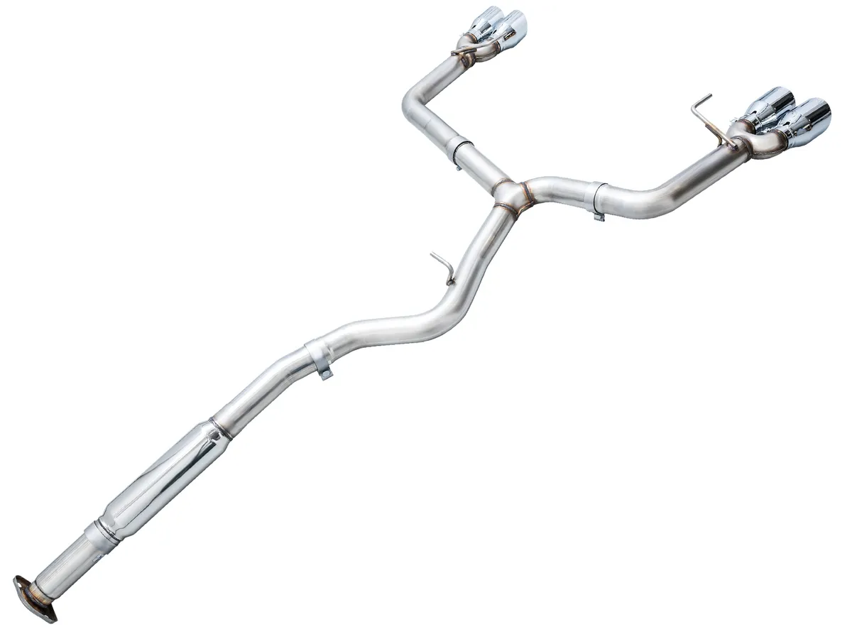 AWE Track Edition Axleback Exhaust for VB Subaru WRX - Diamond Black Tips 3020-43424 product image