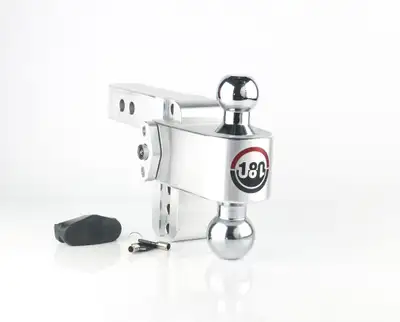 Weigh Safe 180 Turnover Ball 4 Drop Hitch w/ 2 Shank & Chrome Plated 2 & 25/16 Ball W/W503