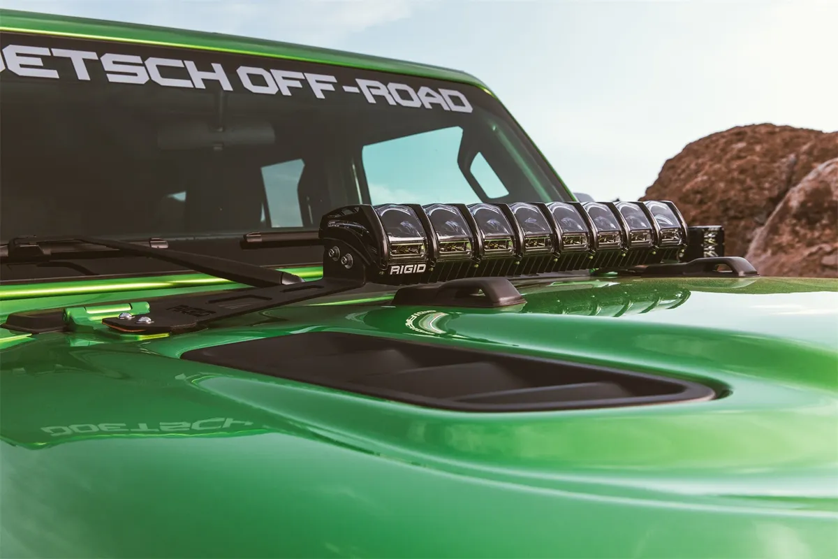 18-Pres Jeep Wrangler JL Adapt Hood Mount Fits 20 Inch Adapt Series RIGID Industries product image