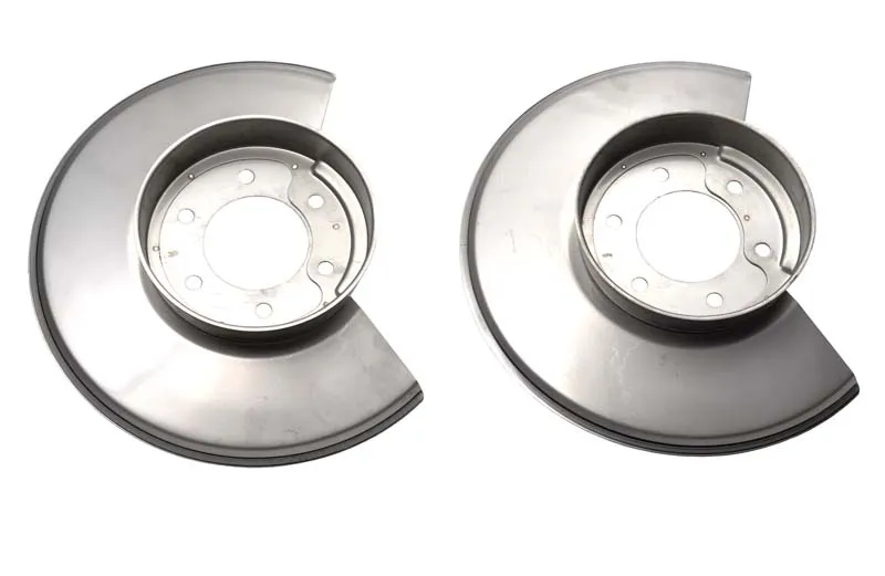 Jeep CJ Disc Brake Dust Cover Pair 78-86 CJ Polished Silver Kentrol product image