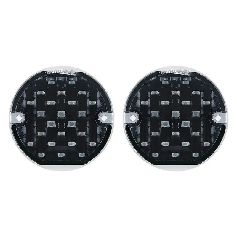 "3-1/4"" Rear Red Emark DOT LED Turn Signal Indicators For Motorcycle" product image