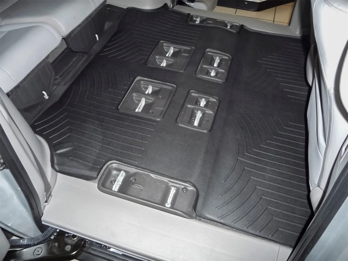 2011 + Honda Odyssey Black Rear FloorLiner Fits both 2nd and 3rd row product image