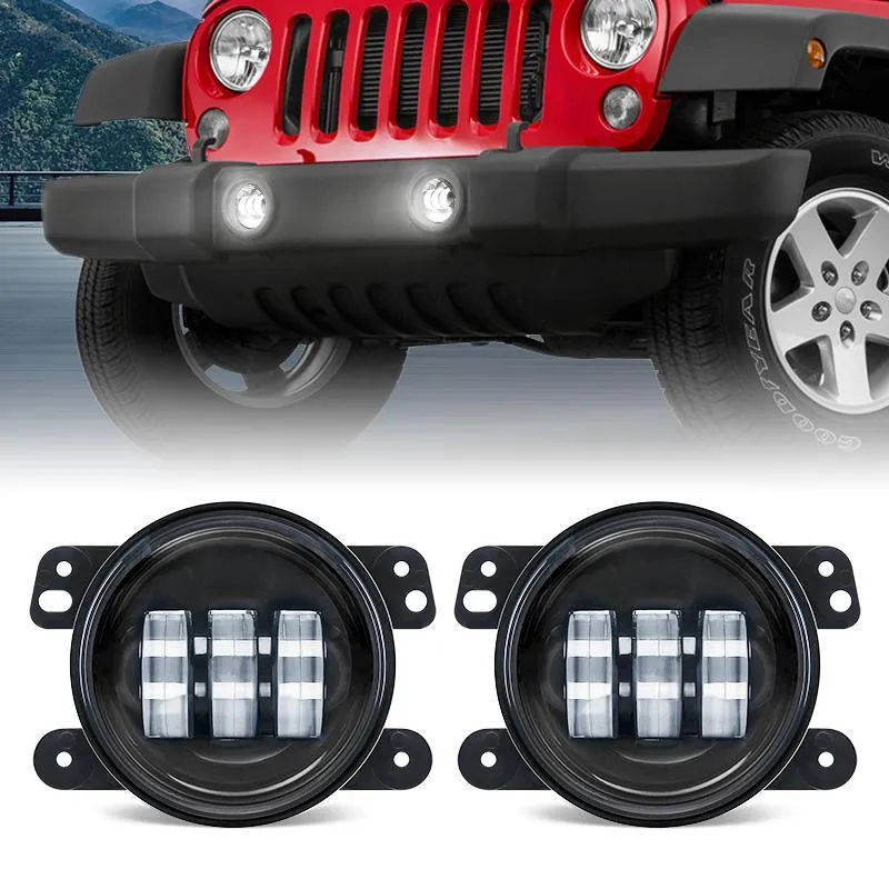 LED Factory Mart 4 inch 30W Cree Power Fog Lamps For Jeep Wrangler & Offroad