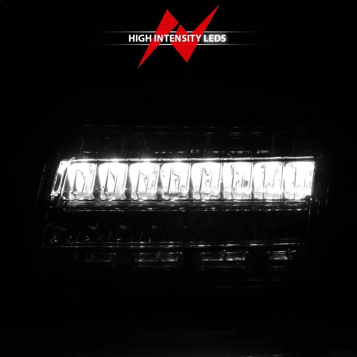 Jeep Wrangler 18-25 Full LED Fender Lights Chrome w/ Sequential Signal (For Sport, Sport s Model Halogen Fender Lights) product image