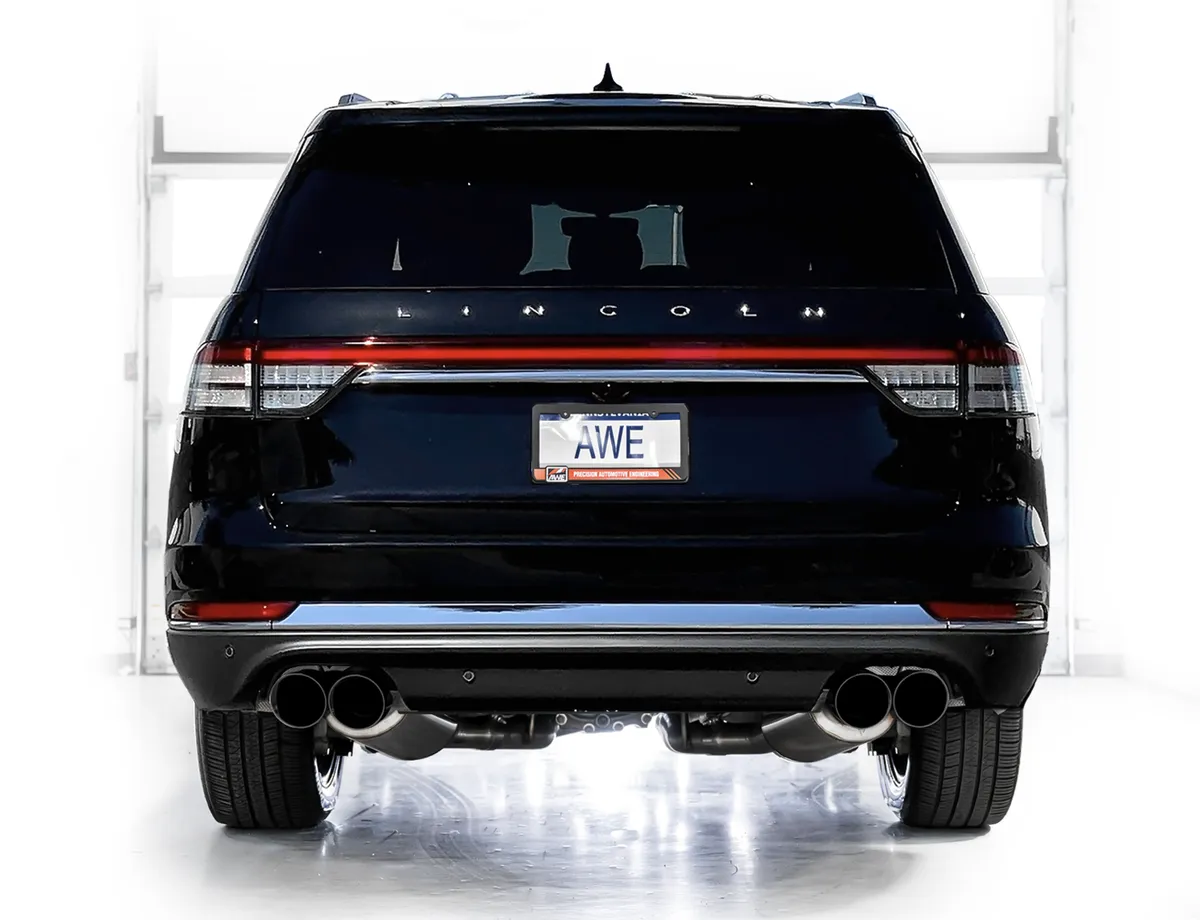AWE Touring Edition Exhaust for Ford Explorer ST - Chrome Silver Tips product image